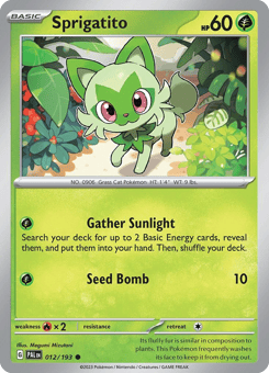 Sprigatito Paldea Evolved #12