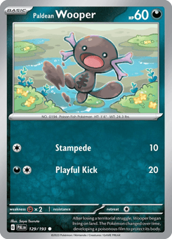 Paldean Wooper Paldea Evolved #129