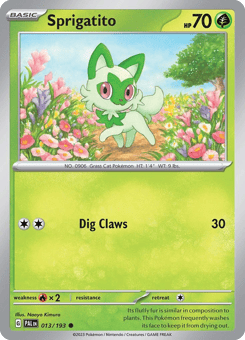 Sprigatito Paldea Evolved #13