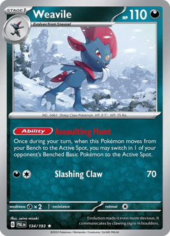 Weavile Paldea Evolved #134