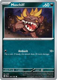 Maschiff Paldea Evolved #141