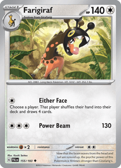 Farigiraf Paldea Evolved #155