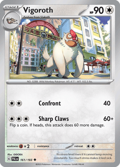 Vigoroth Paldea Evolved #161
