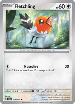Fletchling Paldea Evolved #163