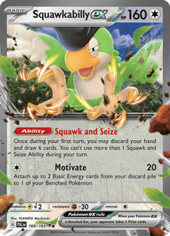 Squawkabilly ex Paldea Evolved #169