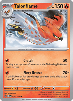Talonflame Paldea Evolved #30