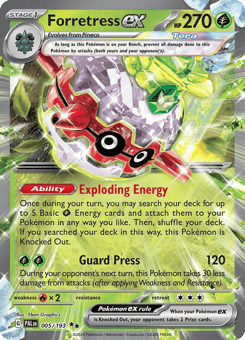 Forretress ex Paldea Evolved #5