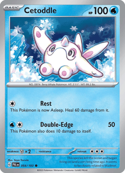 Cetoddle Paldea Evolved #54