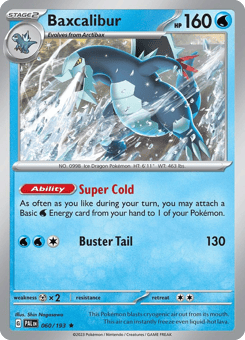 Baxcalibur Paldea Evolved #60