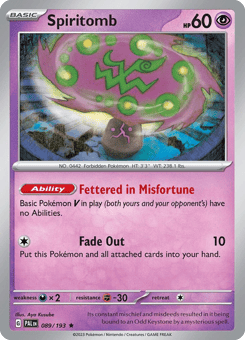Spiritomb Paldea Evolved #89