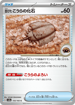 Japanese 古びたこうらの化石 (古びたこうらの化石)