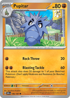Pupitar Obsidian Flames #106