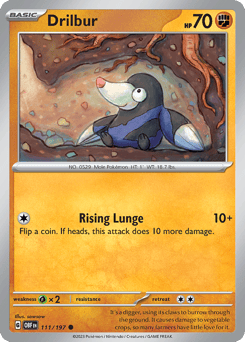 Drilbur Obsidian Flames #111