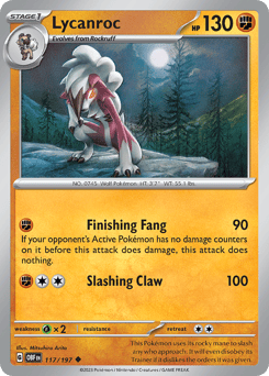 Lycanroc Obsidian Flames #117