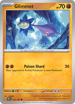 Glimmet Obsidian Flames #122