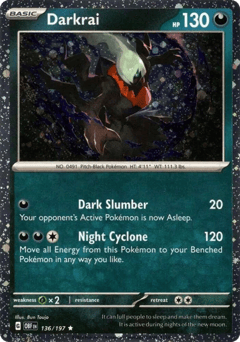 Darkrai Obsidian Flames #136