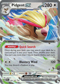 Pidgeot ex Obsidian Flames #164
