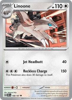 Linoone Obsidian Flames #168