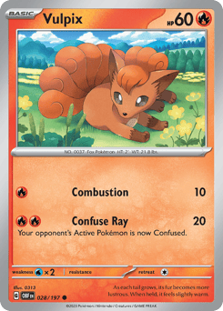 Vulpix Obsidian Flames #28