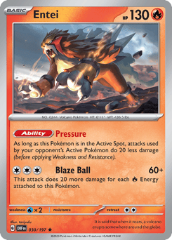 Entei Obsidian Flames #30