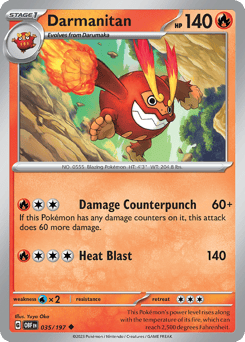 Darmanitan Obsidian Flames #35