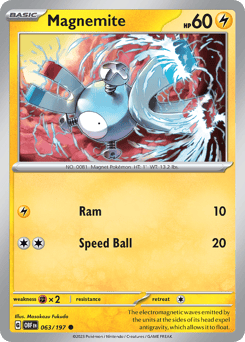 Magnemite Obsidian Flames #63