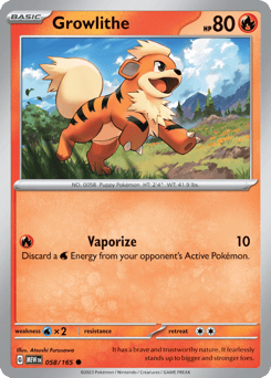 Growlithe 151 #58