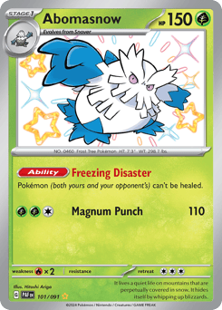 Abomasnow Paldean Fates #101