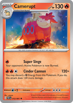 Camerupt Paldean Fates #12