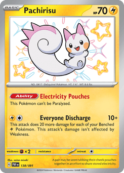 Pachirisu Paldean Fates #138