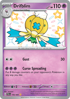 Drifblim Paldean Fates #156