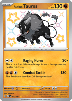 Paldean Tauros Paldean Fates #172