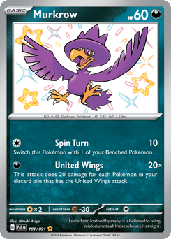 Murkrow Paldean Fates #181