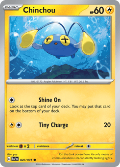 Chinchou Paldean Fates #20