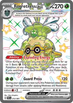 Forretress ex Paldean Fates #212