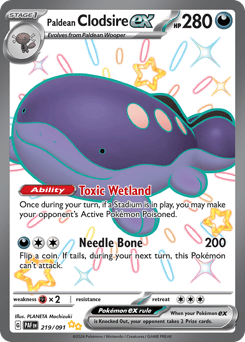 Paldean Clodsire ex Paldean Fates #219