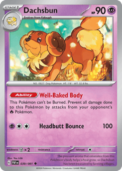 Dachsbun Paldean Fates #39