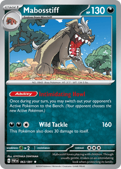 Mabosstiff Paldean Fates #63