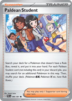 Paldean Student Paldean Fates #86