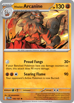 Hisuian Arcanine Twilight Masquerade #100
