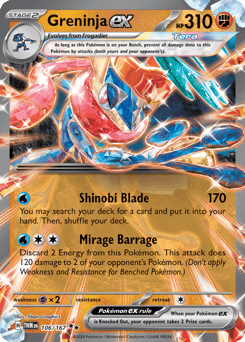 Greninja ex Twilight Masquerade #106