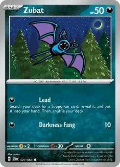 Zubat Shrouded Fable #27