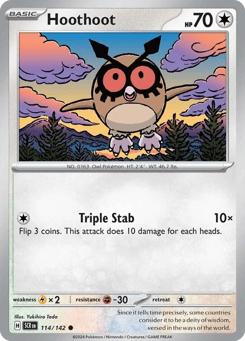 Hoothoot Stellar Crown #114