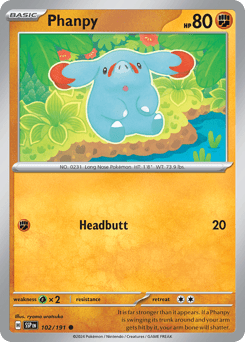 Phanpy Surging Sparks #102
