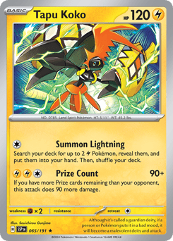 Tapu Koko Surging Sparks #65