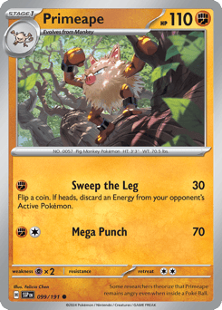 Primeape Surging Sparks #99