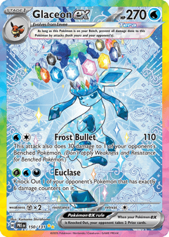 Glaceon ex Prismatic Evolutions #150