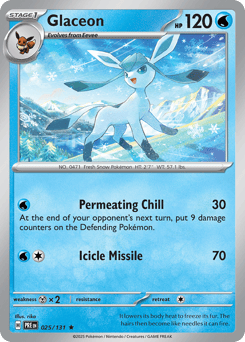 Glaceon Prismatic Evolutions #25