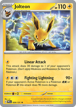 Jolteon Prismatic Evolutions #29
