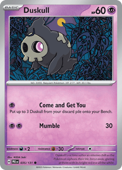 Duskull Prismatic Evolutions #35